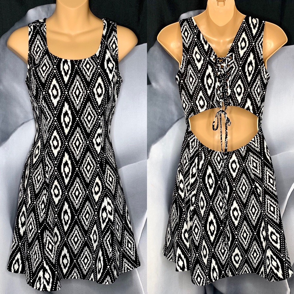 Forever 21 Open Back Lace-Up Dress